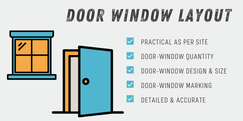 Floor Plan Bazaar Door Window Layout